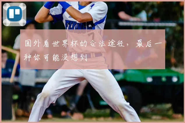 国外看世界杯的合法途径,最后一种你可能没想到
